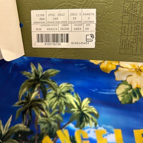 Men’s Gucci palm tree, print bowling shirt size size 56 made in Italy - Picture 7 of 8